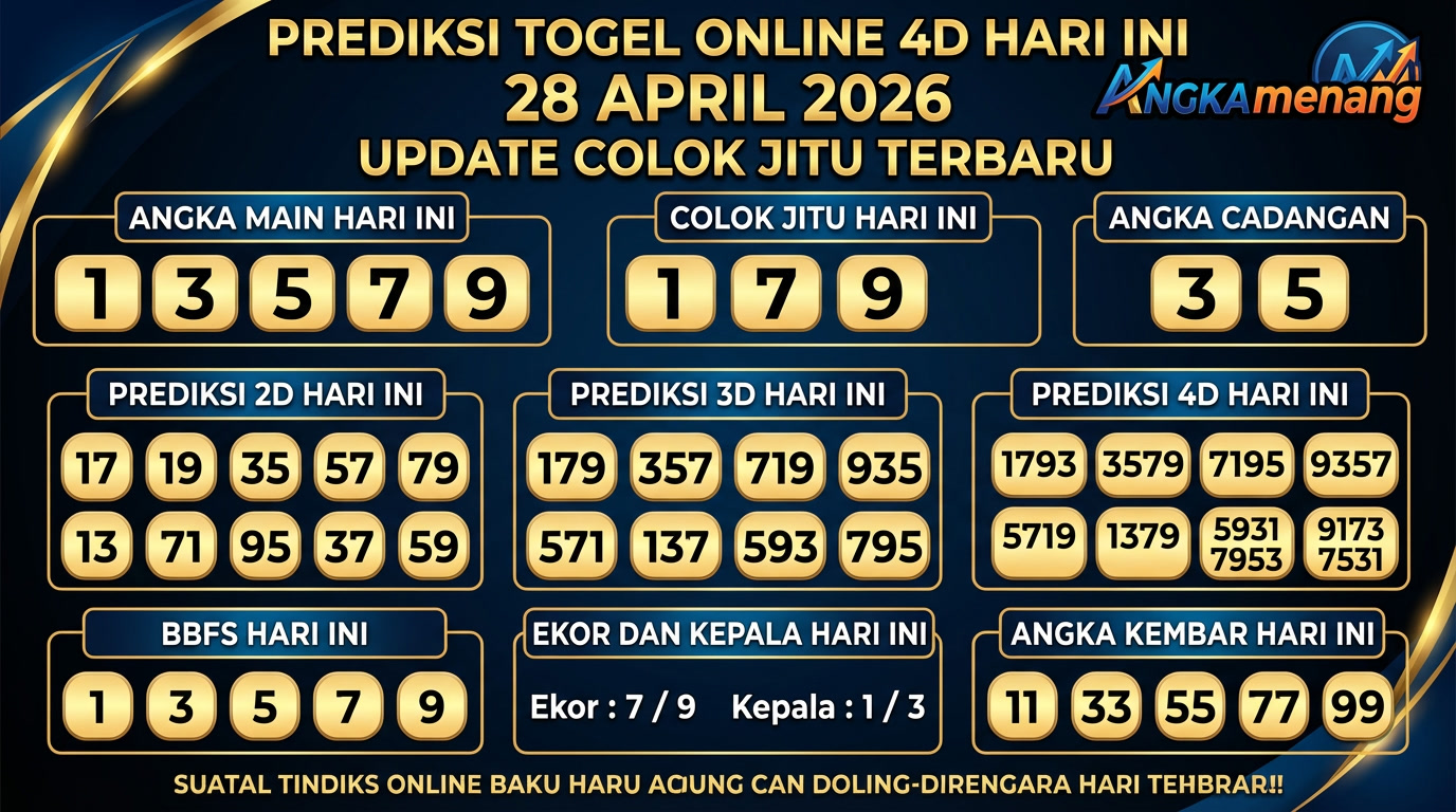 prediksi togel 28 april 2026 angkamenang