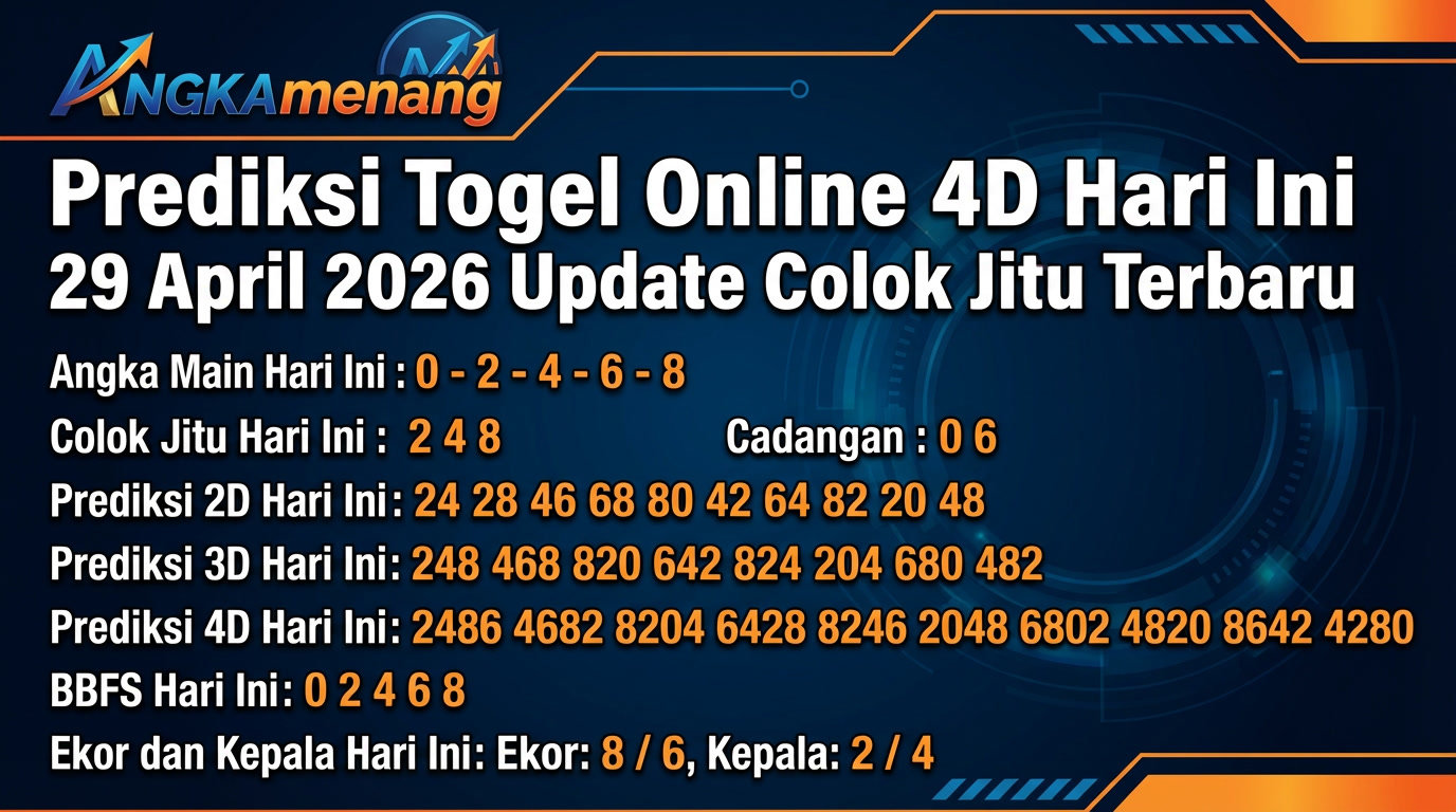 prediksi togel 29 april 2026 angkamenang