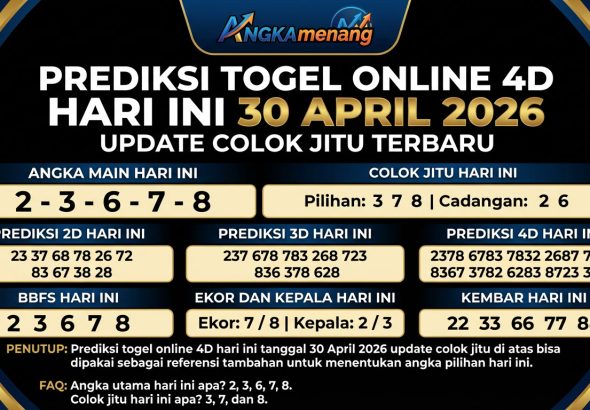prediksi togel 30 april 2026 angkamenang 2