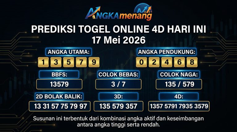 Prediksi Togel Online 4D Hari Ini 17 Mei 2026 2