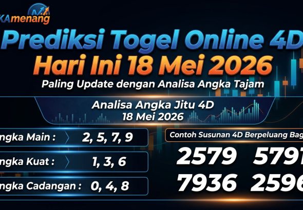 Prediksi Togel Online 4D Hari Ini 18 Mei 2026 angkamenang2
