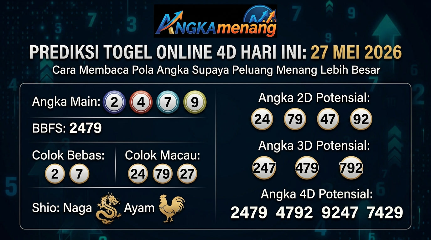 Prediksi Togel Online 4D Hari Ini 27 Mei 2026 II