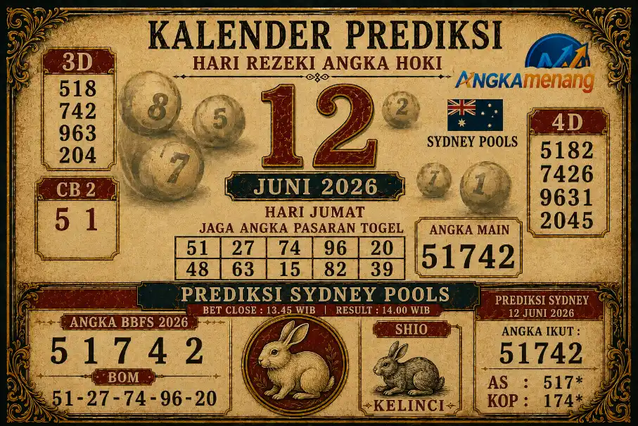 angkamenang.com Prediksi SDY hari Jumat 12
